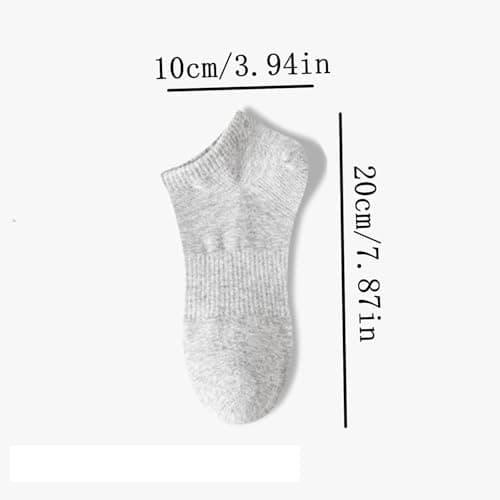 XIUDONG 12 Pairs Ultra-Lightweight Breathable Socks for Men & Women – Low Cut Invisible Design for Sneakers, Loafers & Travel – Black/White/Grey Multipack (One Size Fits Most) (Grey) — view 2