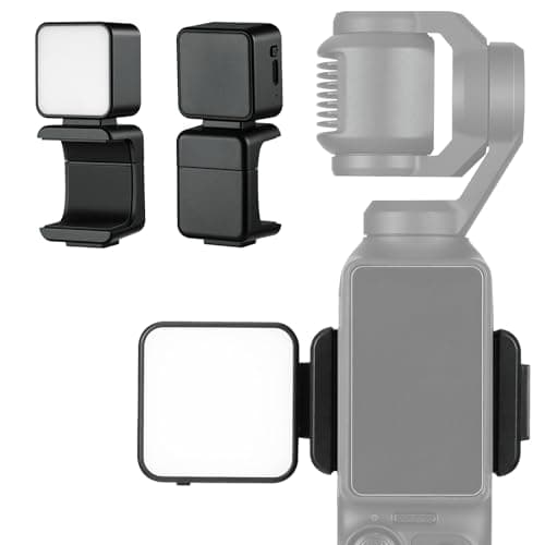 Mini LED Action Camera Video Light, Magnetic Light for DJI Osmo Pocket 3