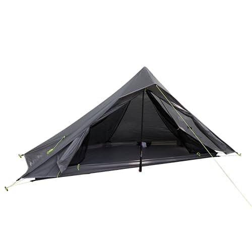 Nature Link Altair One Ultralight Backpacking Tent, 1 Person Trekking Pole Backpacking Tent, Waterproof, Compact, 3 Season, Double Wall Shelter for Backpacking, Camping, Hiking, Trekking