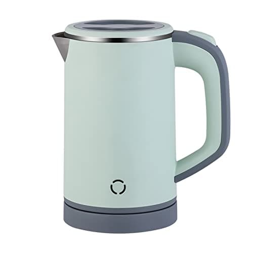 Zoravson 800ml Travel Kettle Small,600W Low Wattage Fast Boil Small Kettle for Caravan, Compact Mini Kettle Electric, Stainless Steel Kettles for Bedroom Office Hotel Dorm, UK Plug-Green
