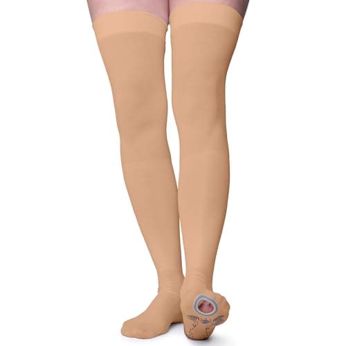FITLEGS - Grip Anti-Embolism Open-Toe Compression Stocking 18 mmHg S, Beige