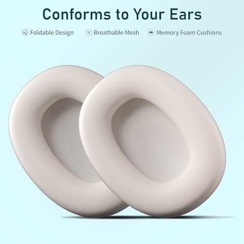 Rebocico Noise Cancelling Headphones Wireless Bluetooth Over Ear for Travel — view 5