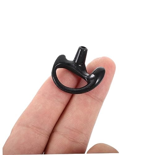 Holibanna Earplugs Replacement Tube Rubber Kits Coil Suitable Audio Ear for or Lightweight Black Reusable and Earpiece Insert Interphone Left or Right for Portable Use — view 6