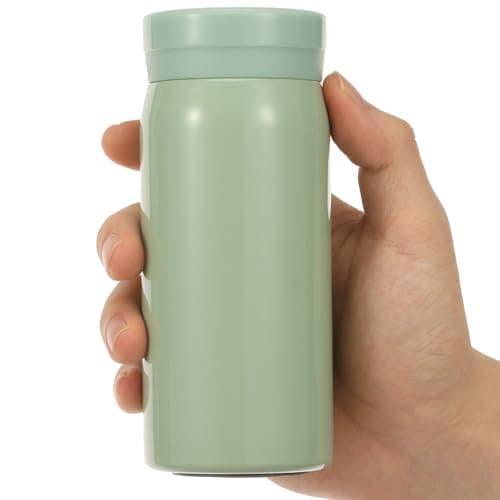 200ml Small Water Bottle, Stainless Steel Small Flask for Hot & Cold Drinks, Vacuum Insulated Portable Travel Coffee Cup Mini Pocket Flask for Home, Office, Gym, Travel, Adult and Kid(Light Green)