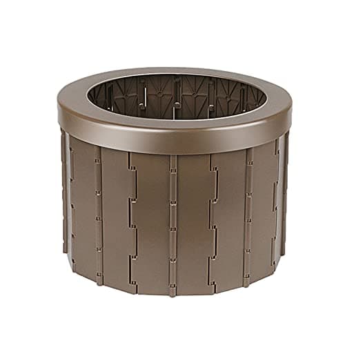 Samnuerly Portable Folding Toilet Commode Portable Potty Car Toilet Camping Toilet for Travel Bucket Toilet Seat for Camping Hiking Long Trip Gold