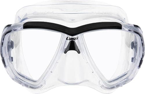 CRESSI Big Eyes + Seal Dry Clear/Black - Combo Set for Adults Big Eyes Mask and Innovative Seal Dry Snorkel, Ideal for Diving and Snorkelling, One Size — view 2