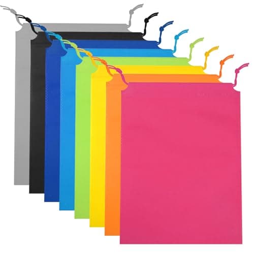SYEYCW 8 Pcs Shoe Bags, Small Drawstring Bag, Portable Cloth Pouch, Travel Storage Bag, Multifunctional Shoe Storage Bags for Men and Women Travel Accessories, for Toy Shoes Boots High Heel Socks