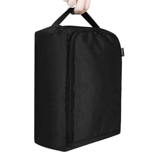 Gloppie Boot Bag Football Travel Shoe Bag Shoe Bags for Packing Travelling Dust Proof & Water Resistant Fashion Shoe Boxes for Men or Women Daily Use, Black — view 4