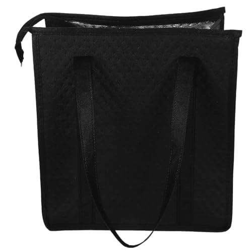 Alipis Portable Insulated Grocery Bags with Zippered Top and Aluminum Lining, Thermal Insulated Bag Designed for Beer Festival Time, Foldable and Portable Reusable Grocery Tote with Epe