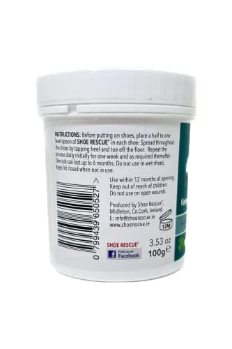 Shoe and foot powder - Foot odour remover eliminator - Developed by a registered podiatrist Shoe Rescue is a Natural deodorant remedy to eliminate smelly shoes and feet - keeps feet fresh — view 2