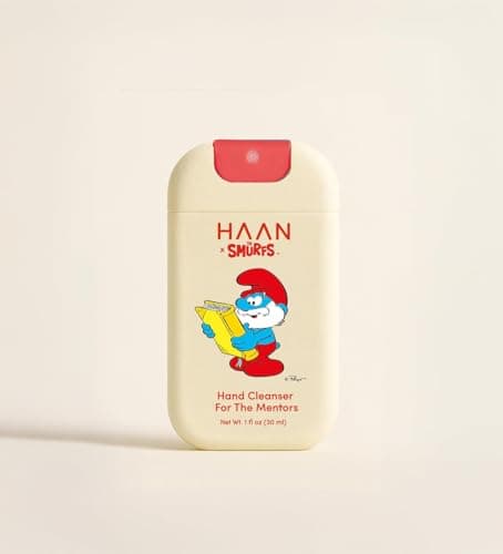 HAAN Smurfs Limited Edition – Moisturising Hand Cleanser Spray with aloe vera (pack of 3) – 1 bottle per fragrance: Morning Glory, Bright Rose, Purifying Verbena — view 4