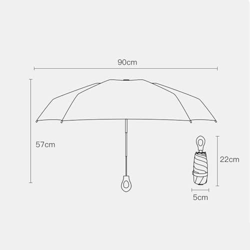 Lightweight folding rain umbrella travel size sun umbrella sunscreen foldable umbrella, d — view 6