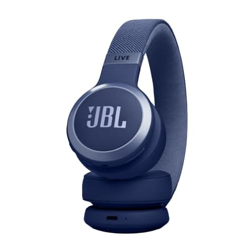 JBL Live 670NC Wireless Noise Cancelling On-Ear Headphone, Blue — view 3