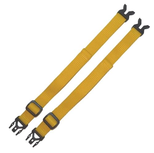 25mm Webbing Strap with Quick Release and Length-Adjusting Buckles (Pack of Two) (yellow, 60cm) — view 2