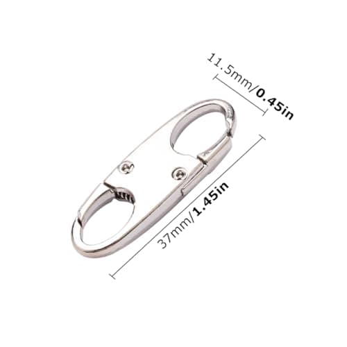 8PCS Mini Zipper Lock Clips, Anti-Theft Backpack Locks, Double-Opening Snap Hooks for Bags, Travel, Camping & Outdoor Sports — view 2