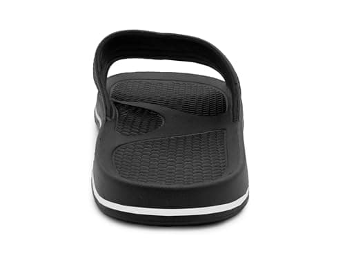 IMTY Womens Sliders EVA Sandal Slippers Ladies Pool Slides Lightweight Beach Flip Flops Bathroom Shower Spa Leisure Sports Slipper (Black, UK Footwear Size System, Adult, Women, Numeric, Medium, 6) — view 5