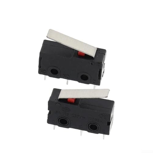 TDCuizent 10 Pack KW12 Tripod Limit Switch Sensitive Pure Silver Contacts 20X6.5x10mm Control Switch Black Flame-Retardant Compact Design For Industrial Electrical Equipment Automation Environments — view 6