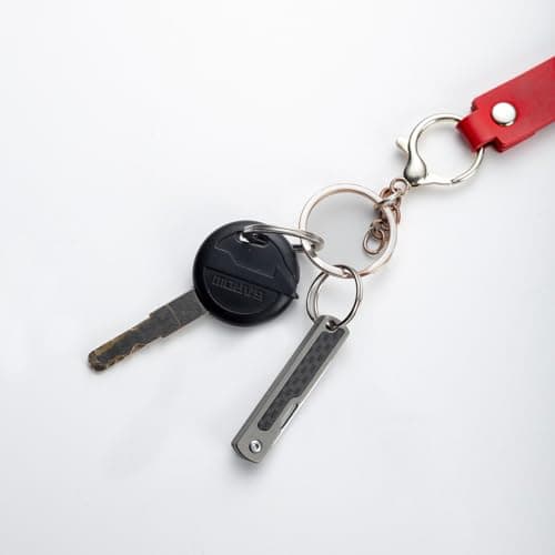 NHDT MN01 Small Titanium Portable Pocket Knife,Package Opener,Box Cutter, EDC 2 Inchs hang on a keychain, ultralight Only11g(0.39oz) — view 2