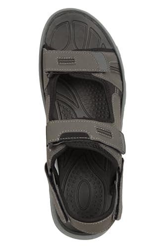 Mountain Warehouse Z4 Mens Sandals - Neoprene Lining Shoes, Hook & Loop Strap, Phylon Midsole Beach Shoes, Suede Upper - For Spring Summer Travelling, Walking Jet Blac 10 — view 5