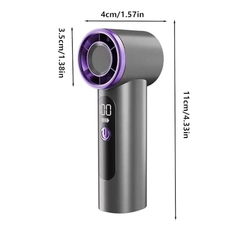 Handheld Fan,USB Rechargeable Travel Cooling Tool | Quiet Mini Fan - for Kids Men Adults Travel Office Outdoor Home Camping Theme Park Commuting Classroom — view 6