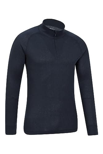 Mountain Warehouse Talus Mens Thermal Zip Neck Top Navy (Zi XL — view 4