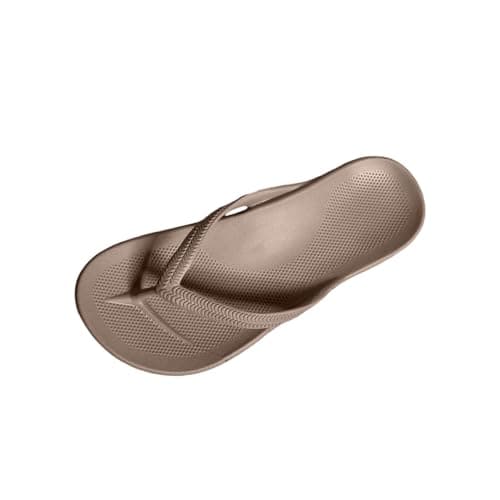 Unisex Flip Flops with Comfort Arch Support Yoga Mat Cushion Wide Fit Open Toe Anti-Slip Thong Sandals Lightweight Platform Slides for Beach Holiday Slip On Indoor Outdoor for Summer Wear — view 4