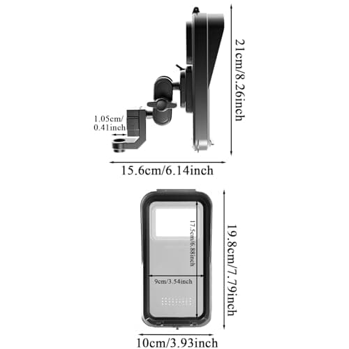 Tktouci Phone Holder for Bike Handlebar GPS Navigation Video Recording Live — view 5