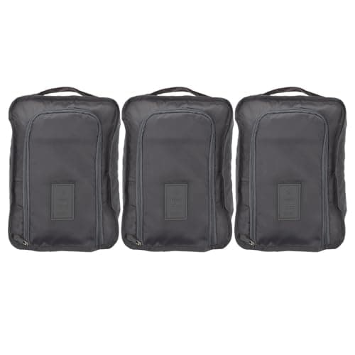 Shoes Organizer 3pcs Foldable Polyester Zippered Shoe Bag for Closet