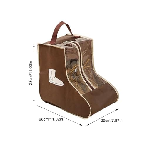 Work Boot Storage Bag - Dustproof Shoe Carrying Bag | Portable Boot Storage Bag With Handle, Protective Bag, Shoe Covers For Men, marrón, Short style, See description — view 6