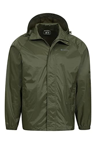 Mountain Warehouse Pakka Mens Waterproof Rain Jacket Khaki L — view 6