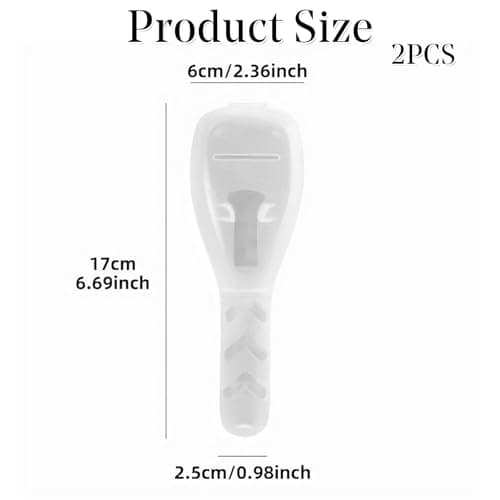 UEKPDM 2-Pack Transparent Travel Razor Case, Hard Plastic Waterproof Safety Cover for Men/Women, Portable Shaver Holder for Camping, Trips & Gym — view 2