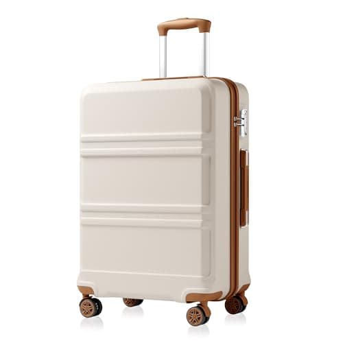 Kono Medium Suitcase with TSA Lock, Lightweight Hard Shell Checked Luggage