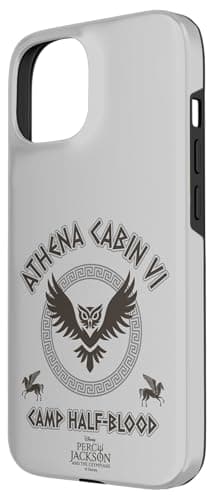 Disney Percy Jackson and the Olympians Athena Cabin VI Badge Case for iPhone 15 — view 2