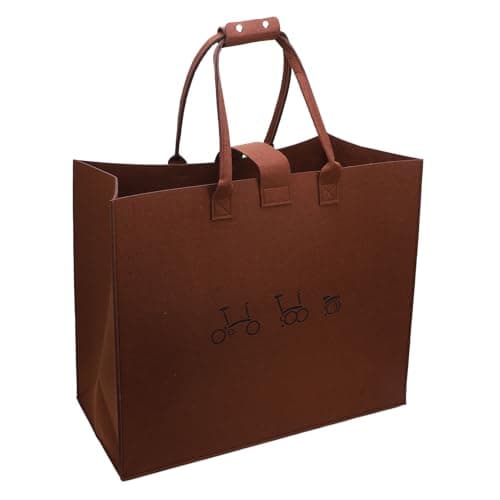 Jectse Nonwoven Folding Bike Travel Bag Lightweight Transport Box/Cover for 16 Inch Bike High Speed (Dark Brown) — view 4