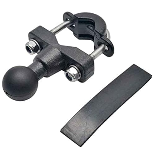 JYTDBCS Motorcycle Handlebar Base Kit with U-Bolt Universal Accessory Black Phone Holder Mount Base — view 2