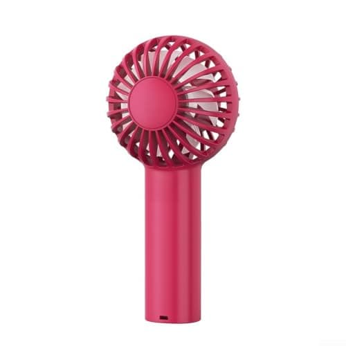 Quiet USB Rechargeable for mini Cooling Air Conditioner Fan With Variable, Portable Handheld Desktop Cooler Device For Indoor Dorm Office And Trip(14 hours Burgundy)