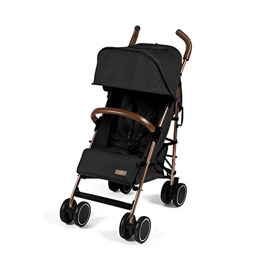 Ickle Bubba Discovery Max Lightweight Stroller & Pushchair(Black/Rose Gold)