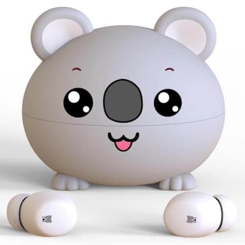 Kids Earbuds, 85dB Volume Limited to Protect Hearing, Bluetooth Headphones for Kids with Mic, 30H Playtime, Safe Material, Lightweight, Touch Control, Girls Boys Wireless Earbuds for School Travel