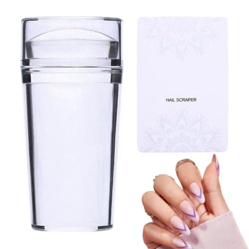 French Tip Tool Transparent Silicone Soft Tool with Scraper