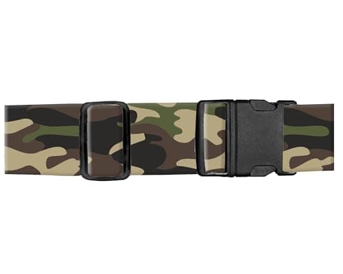 ASJHFDIR Luggage Straps for Suitcases, Adjustable Travel Belt, Durable Wide Luggage Strap, Cute Suitcase Strap Identifiers with Buckle, Bag Straps for Luggage, Classic Camouflage