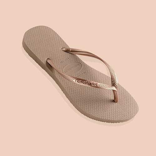 Havaianas Slim Women's Flip Flop, Rose Gold, 5 UK — view 6