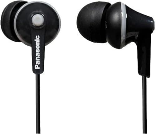Panasonic Portable FM/AM Radio & Wired Earphones Bundle – Includes RP-HJE125 In-Ear Headphones and RF-2400DEB-K Battery-Operated Radio – Ideal for Travel, Outdoors, and Daily Listening — view 3