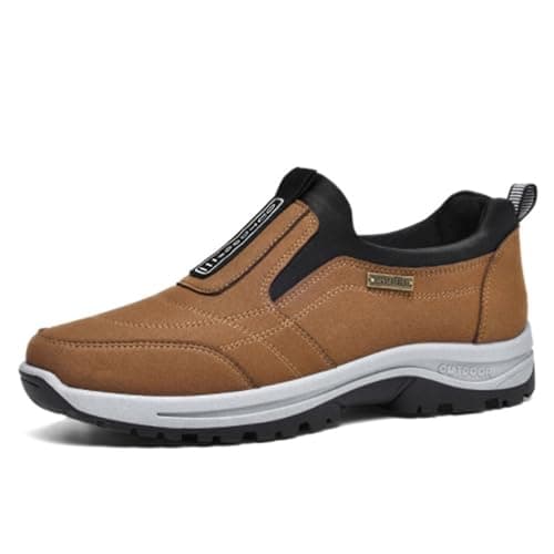 Orthopedic Shoes for Men,Mens Slip on Trainers,Slip on Walking Shoes with Arch Support,Lightweight Outdoor Hiking Trainers,Men's Waterproof Breathable Orthopedic Walking Hiking Trekking Footwear — view 2
