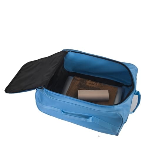 CHARKHAH Hand Luggage Case Travel Bag Trolley on Wheels Carry-Ons Flight Approved Cabin Suitcase 1.45 kg Lightweight Suitcases Large 37 Liter Bags Size 50 cm x 35 cm x 20 cm (HD-B-Sky Blue) — view 3