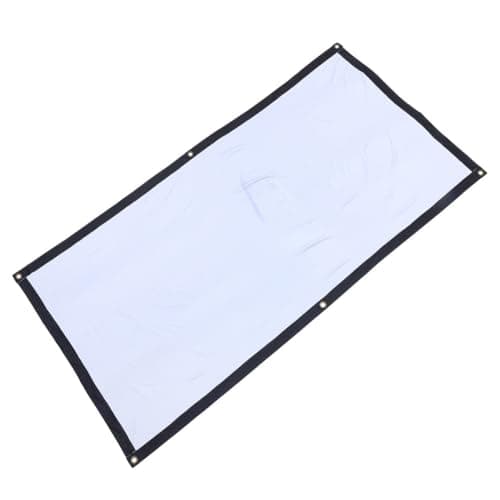 Polyester Travel Projector Screen White 84 Inch 16: 9 Foldable