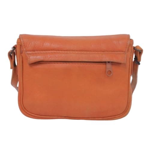 Luigi's Genuine Leather Cross-Body Bag – Adjustable Strap, Magnetic Lock, Zipper Pockets, Elegant Design(Tan) — view 3