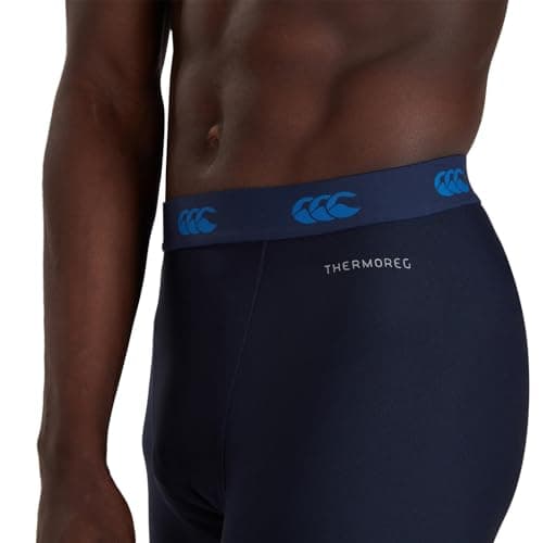 Canterbury Men's Thermoreg Base-Layer Shorts | Rugby Compression Shorts | Anti-Bacterial | Anti-Odour & Moisture-Wicking Material Gym Shorts, Navy, L — view 6