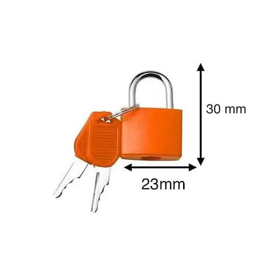 Suitcase Locks Padlocks, Small Luggage Locks with Keys with Outdoor Travel Luggage Suitcase Baggage Metal Travel Padlocks for Backpack Gym Locker Laptop Bag Multicolour (2 Pcs Pink) — view 2