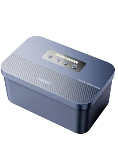 Vaydeer Phone Time Lock Box with Timer, USB-C Backup Power, Blue