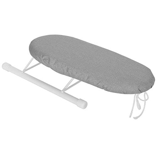 Ironing Board with Folding Legs, Mini Table Top Ironing Board, Compact Flat-Folding Steam Iron Table with Cover, Ideal for Home Travel, 10.2x4.3x3.1in(Silver Cloth) — view 2